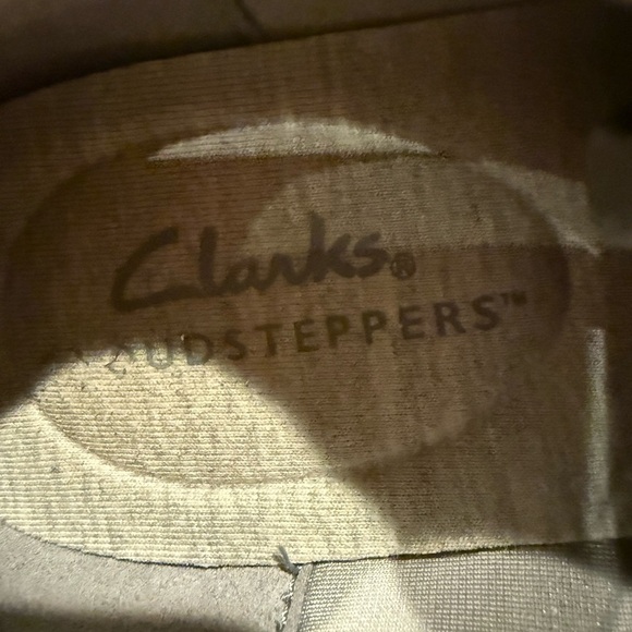 Clarks Cloudsteppers 'Ezera Ave' Casual Lace Up Trainers Silver Sparkle Size 6.5 - Picture 3 of 5